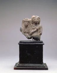 König Amenophis I und seine Mutter, Ahmose-Nofretiri, wahrscheinlich aus der Regierungszeit von Amenophis III, Neues Reich